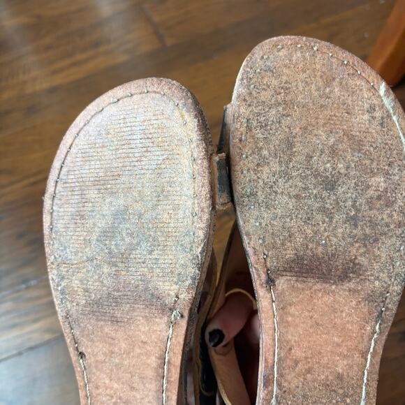 Bed Stu Women’s Soto Distressed Leather Sandals Sz 7 Gladiator Boho Bohemian - Picture 8 of 11